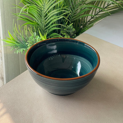 5.5 inch Ripple Bowl ( Peacock Green Colorline )