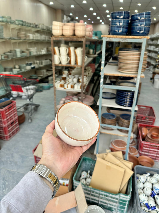 Leftover 4.5 inch Single Serving Bowl ( Pink Colorline )