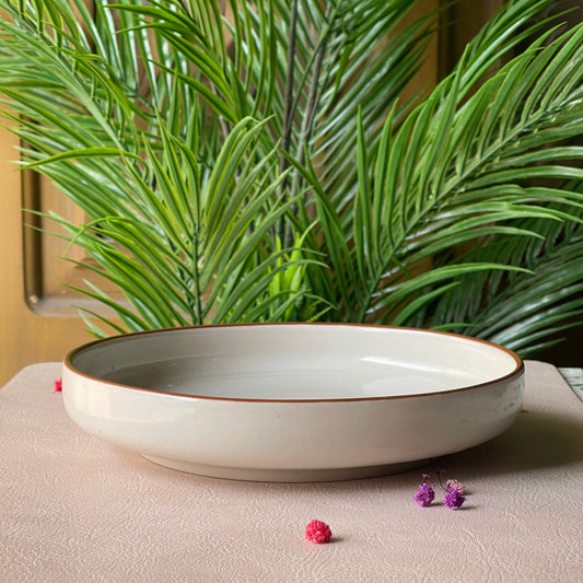 8 inch Deep Classic Plate ( Grey Colorline )