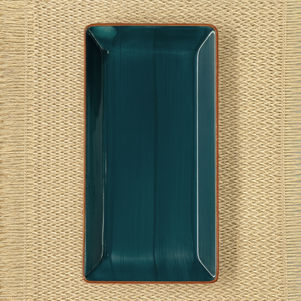 11.5"x6" Rectangular Platter ( Peacock Green Colorline )
