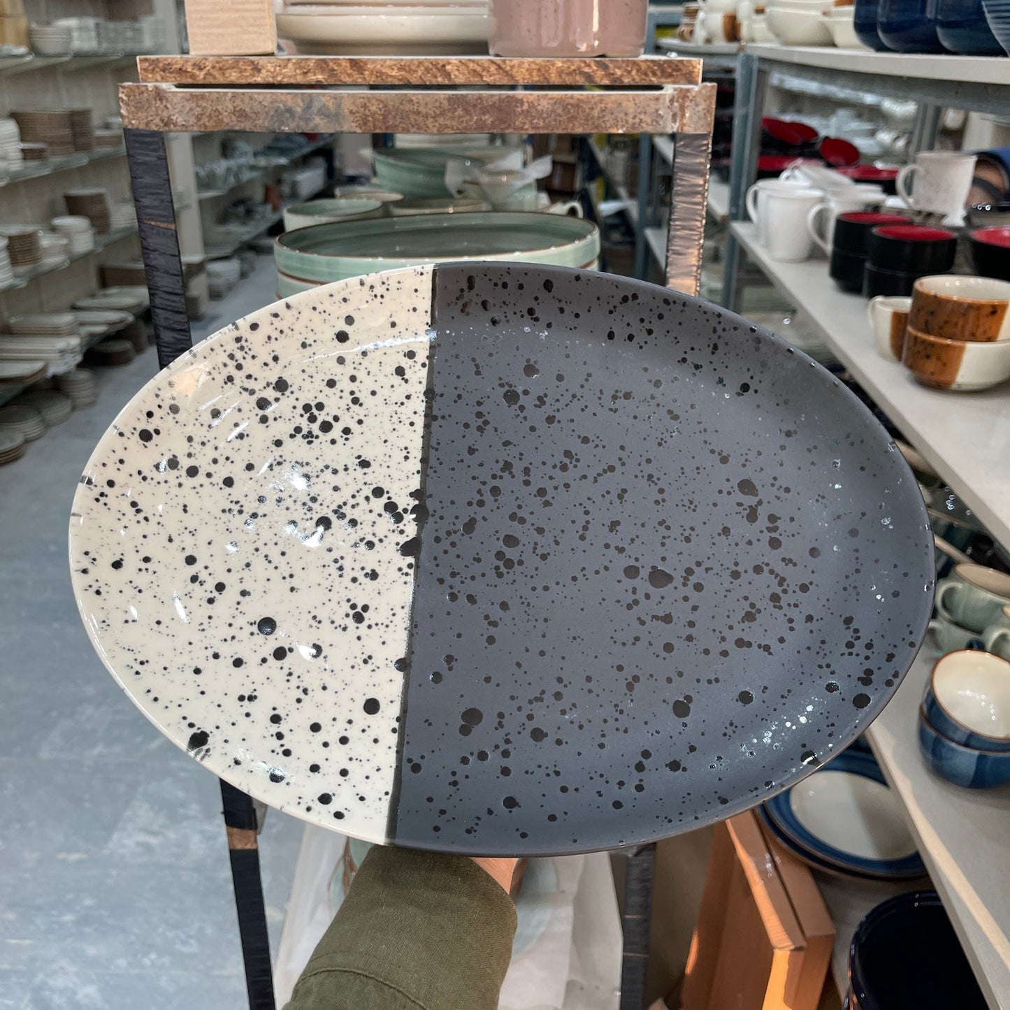 Leftover 13 inch Rimless Rice Dish ( Eclipse )