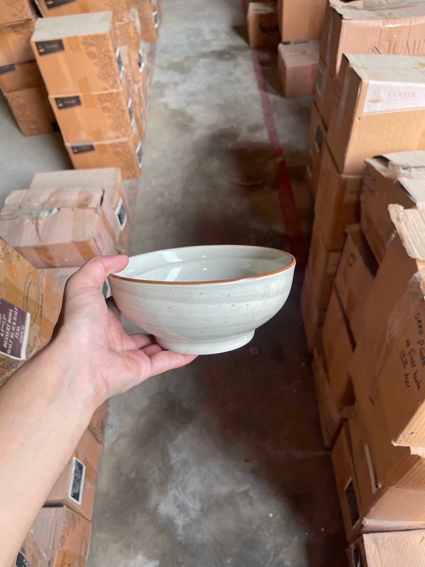 Leftover 7 inch Round Bowl ( Grey Colorline )