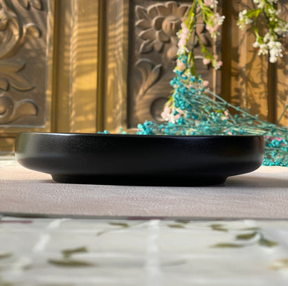 8 inch Deep Classic Plate ( Textured Black Matte )