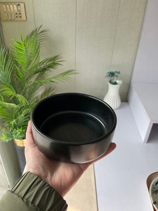 Leftover 6 inch Classic Bowl ( Textured Black Matte ) ( 540 ml )