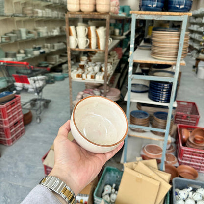 Leftover 4.5 inch Single Serving Bowl ( Pink Colorline )