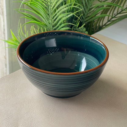 5.5 inch Ripple Bowl ( Peacock Green Colorline )