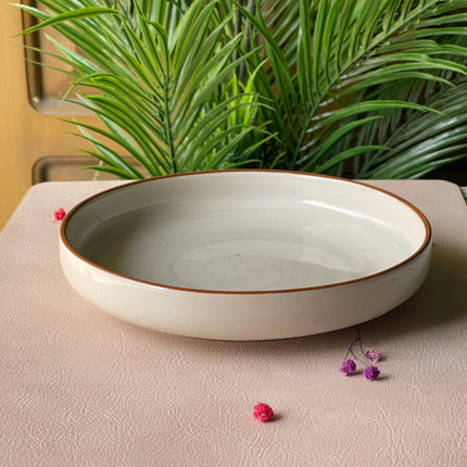 8 inch Deep Classic Plate ( Grey Colorline )