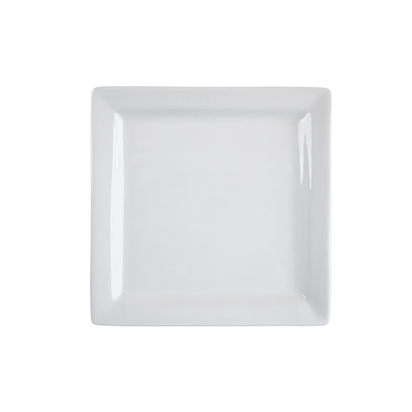 9" Square Platter ( Glossy White )