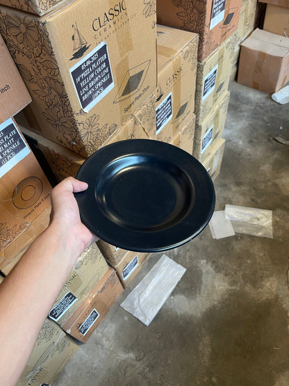 Leftover 9 inch Deep Plate ( Textured Black Matte )