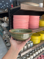 Leftover 7 inch Ripple Bowl ( Dark Green Colorline )