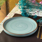 8 inch Classic Plate ( Teal Colorline with Black Line and Black Specks