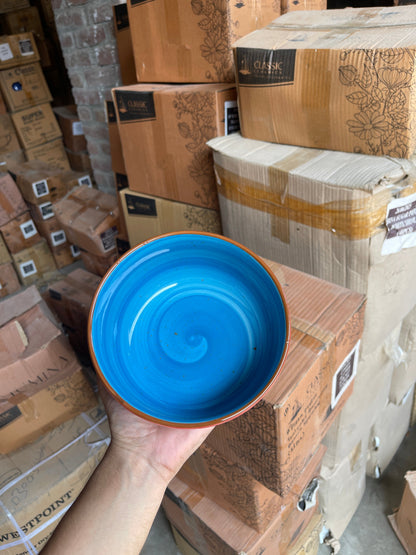 Leftover 6 inch Noodle Bowl ( Outer Red Colorline, Inner Blue Colorline )