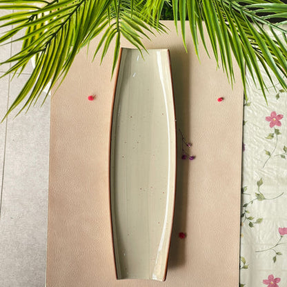 Curved Sushi Platter ( Grey Colorline )