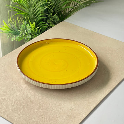 8 inch Pebble Edge Classic Plate ( Yellow Colorline )