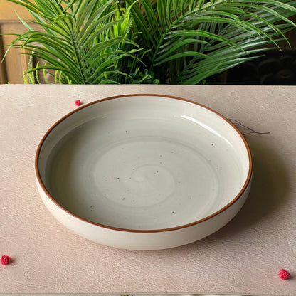 8 inch Deep Classic Plate ( Grey Colorline )