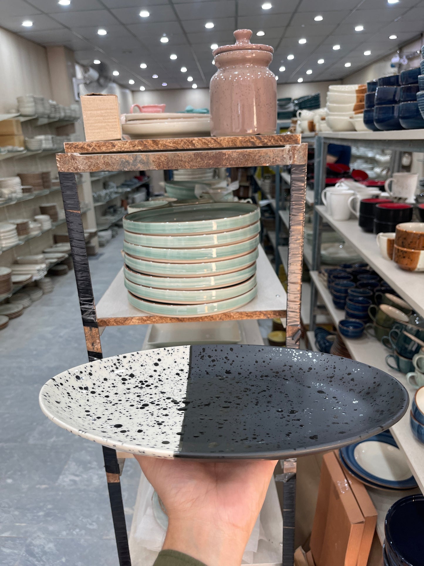 Leftover 13 inch Rimless Rice Dish ( Eclipse )