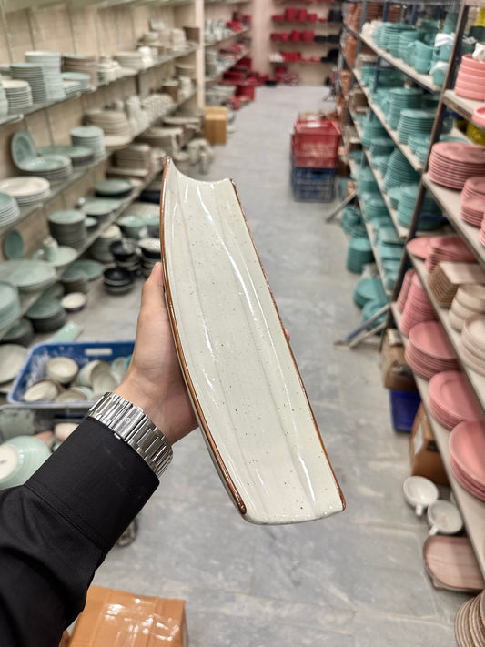 Leftover Curved Sushi Platter ( Grey Colorline )