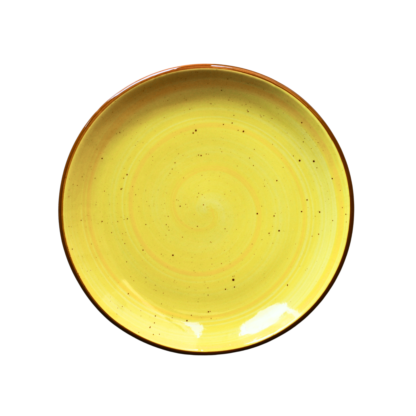 10 inch Rimless Plate ( Yellow Colorline )