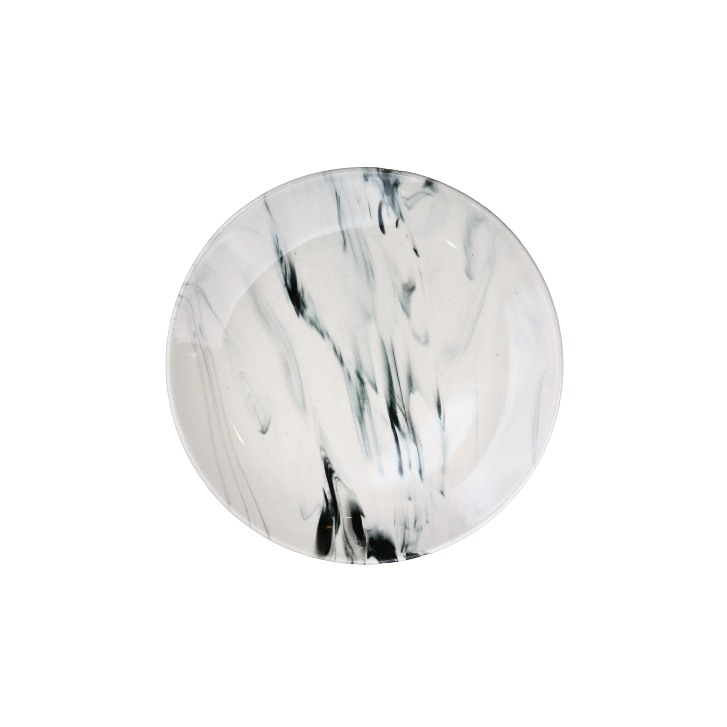 8 inch Rimless Plate ( Black Marble )