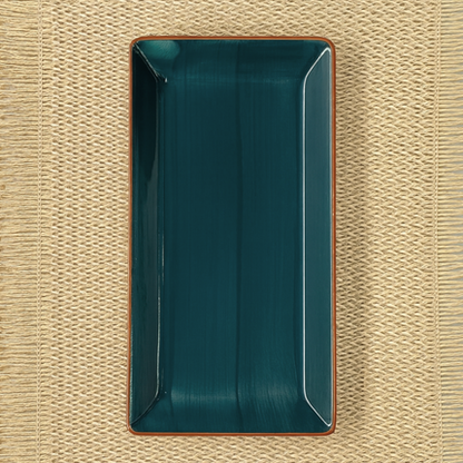 11.5"x6" Rectangular Platter ( Peacock Green Colorline )