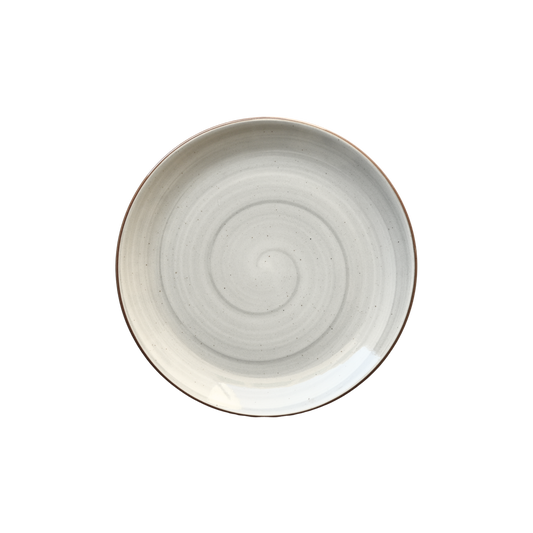 8 inch Rimless Plate ( Grey Colorline )