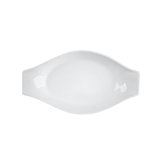 Pasta dish large 10.2"x 5.5" ( Glossy White )
