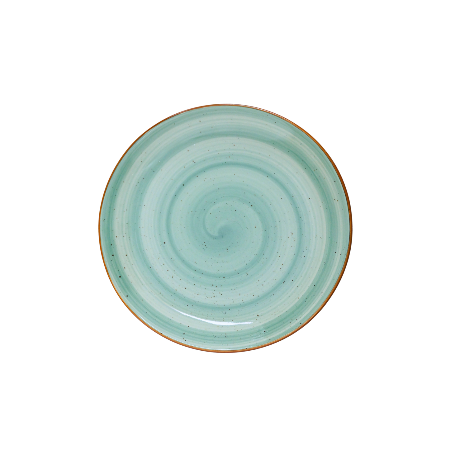 8 inch Rimless Plate ( Teal Colorline )