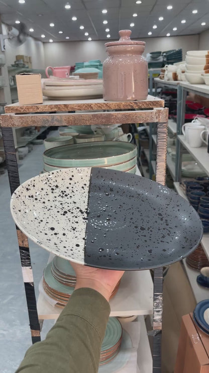 Leftover 13 inch Rimless Rice Dish ( Eclipse )